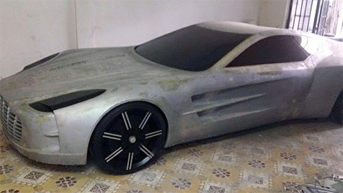  Đây là một mô hình tĩnh của xe Aston Martin One 77.