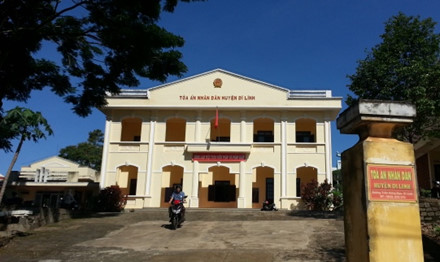  Trụ sở Tòa án ND huyện DI Linh, Lâm Đồng.